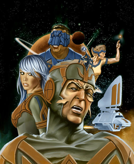 Sci- fi Comics Cover Art
