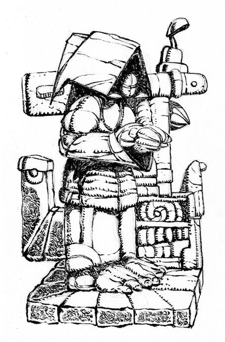 Monk 2025 Ink on paper