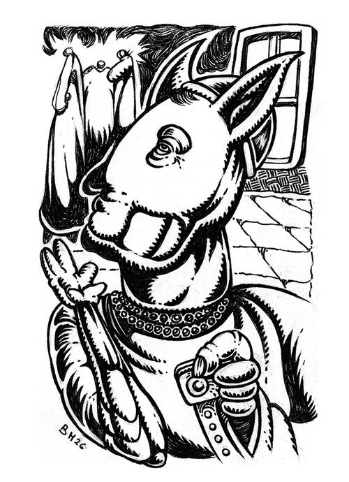 Monk 2026 Ink on paper